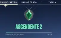 Conta Ascendente 2, com chaveiro de imortal.