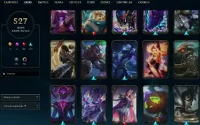 Conta Com 527 Skins League Of Legends