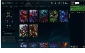 Conta de League of Legends 137 campeões