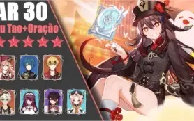 AR 30 Hu Tao + Oração Perdida dos Ventos Sagrados