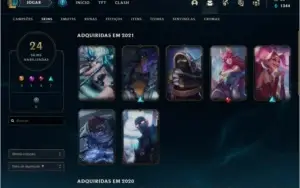 CONTA NÍVEL 134, 24 SKINS, PRATA 2