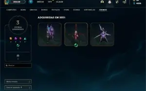 Platina 4 com 60 Champs e 41 Skins
