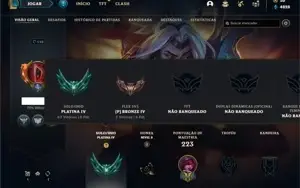 Platina 4 com 60 Champs e 41 Skins