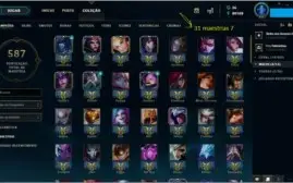 Platina 3, borda platina, todos os champs, 198 skins!