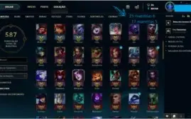 Platina 3, borda platina, todos os champs, 198 skins!
