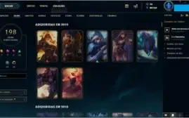 Platina 3, borda platina, todos os champs, 198 skins!