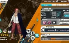 One Piece Bounty Rush Conta Top Shanks Red Yamato Akainu +RD