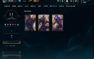 Unranked com 140 Champs e 51 Skins ( ADC / MID / JG )