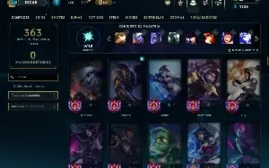 Unranked com 140 Champs e 51 Skins ( ADC / MID / JG )