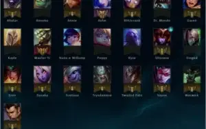 CONTA DE LOL UNRANKED - 22 CAMPEÕES - 4 SKINS