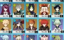 Conta Genshin Vários Personagens 5* AR 57
