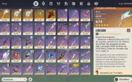 Genshin Conta AR57 -Zhongli C1, Hu Tao, Raiden, Nahida e etc
