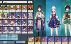 #012 Xiao Ayaka Venti Keqing Diluc Jean +Atlas +Túmulo