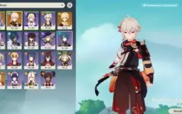 Genshin AR38 Kazuha + Yoimiya + Cortadora da Neblina