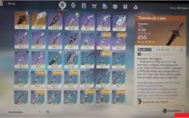 Genshin Impact AR 31 - Diluc/Túmulo do Lobo/Harpa Celestial