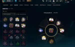 Unranked com 20 Champs e 10 Skins