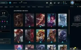 Conta lol gold 3 com skins