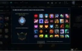 Conta lol gold 3 com skins