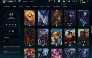 Esmeralda 4 com 110 Champs e 65 Skins + 10 Espolios