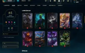 Esmeralda 4 com 110 Champs e 65 Skins + 10 Espolios