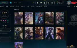 Conta LoL quase todas as vitoriosas + kayle juíza