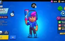 Conta com a Shelly Estelar do Brawl Stars, raríssima!