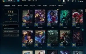 Conta prata 1 com 143 Champs e 153 Skins + 4 Vitoriosas