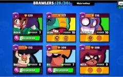 CONTA BRAWL STARS 11.9K TROFÉUS - 2 LENDÁRIOS, BRAWLS FULL