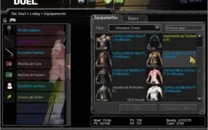 CONTA THE DUEL, NIVEL 74 COM MUITOS ITENS