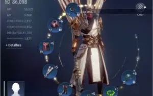 Conta Mir4 SA13, Lanceiro 86k power, level 71 ,131 codex.
