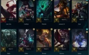 conta platina 4 - 34 champs - 11 skins - PARA VENDER RÁPIDO