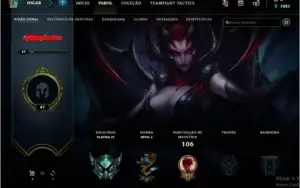 conta platina 4 - 34 champs - 11 skins - PARA VENDER RÁPIDO