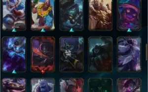 Conta ouro 2 mono pyke full eternos+cromas+icones+emotes