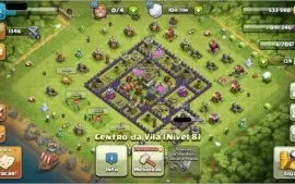 Clash of clans cv 8 intermediario com defesas aereas full
