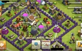 Clash of clans cv 8 intermediario com defesas aereas full