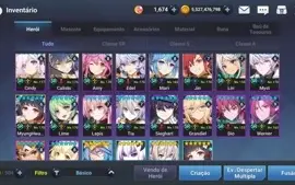 Conta Grand Chase Mobile 18 SR SELO FULL [END GAME]