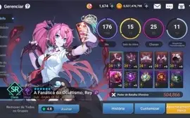Conta Grand Chase Mobile 18 SR SELO FULL [END GAME]