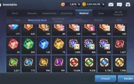 Conta Grand Chase Mobile 18 SR SELO FULL [END GAME]