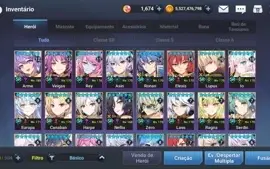 Conta Grand Chase Mobile 18 SR SELO FULL [END GAME]