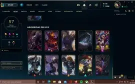 conta platina 3 mmr alto 57 skins