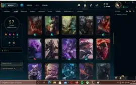 conta platina 3 mmr alto 57 skins