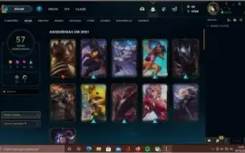 conta platina 3 mmr alto 57 skins