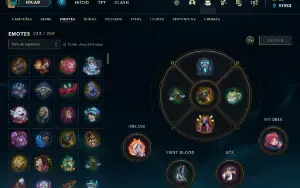 Conta League of Legends - 336 Skins - Desde 2016 - Main Sup