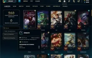 Conta Platina 3 com 90 Champs e 48 Skins +4000 RP