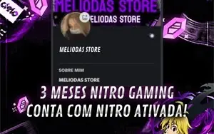 Conta Discord Nitro Gaming 3 Mêses ⭐ | 6 Impulsos Totais ⭐|