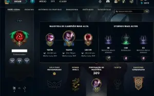 Conta Unranked com 115 Champs e 46 Skins