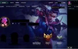 CONTA LEAGUE OF LEGENDS OURO I, 30 SKINS.