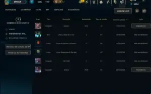 Unranked com 50 Champs e 13 Skins
