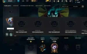 Unranked com 50 Champs e 13 Skins