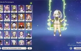 AR 54 Ayaka + Diluc C1 +Espada áspera + Nahida C1 + Qiqi C1